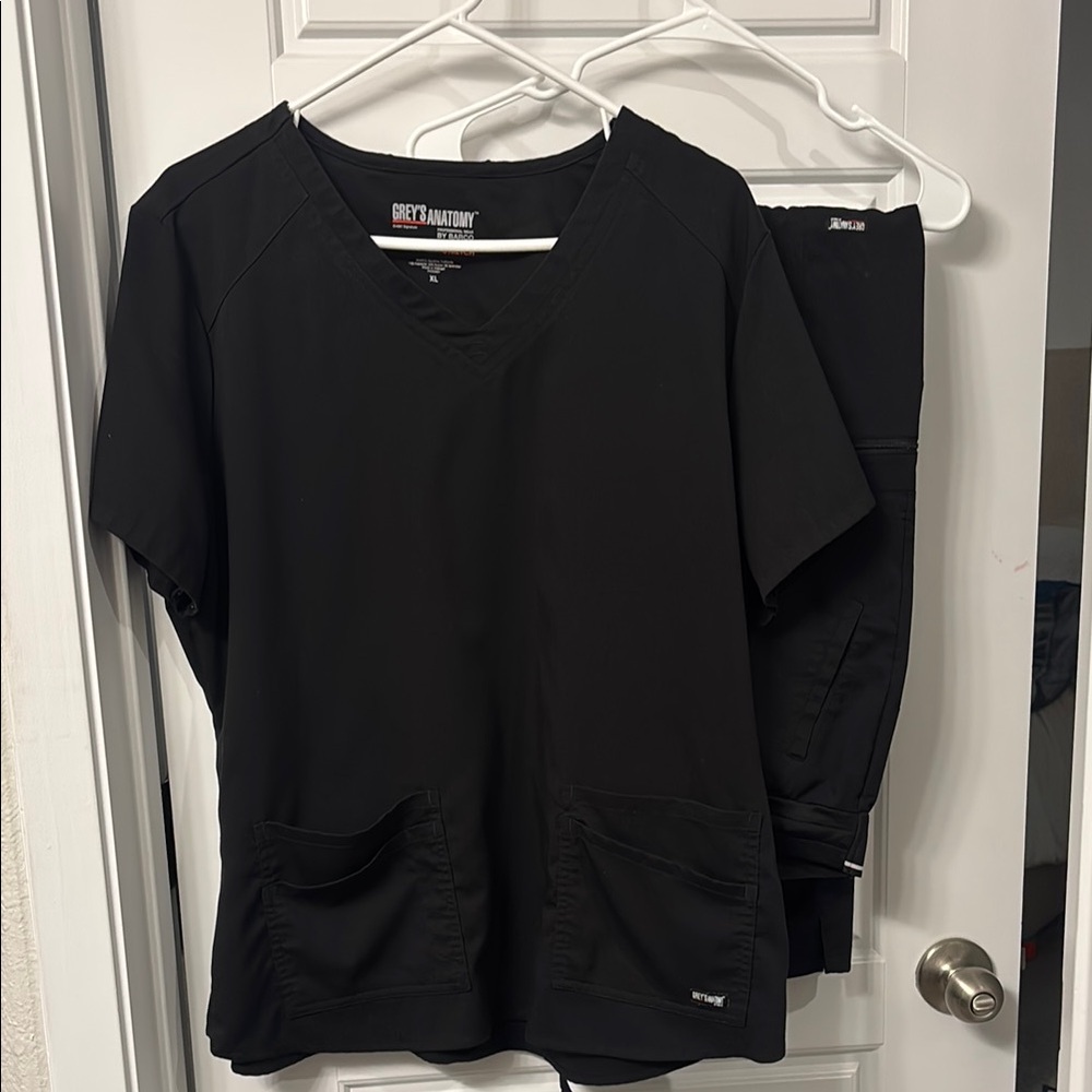 Grey's Anatomy Black Scrub Set